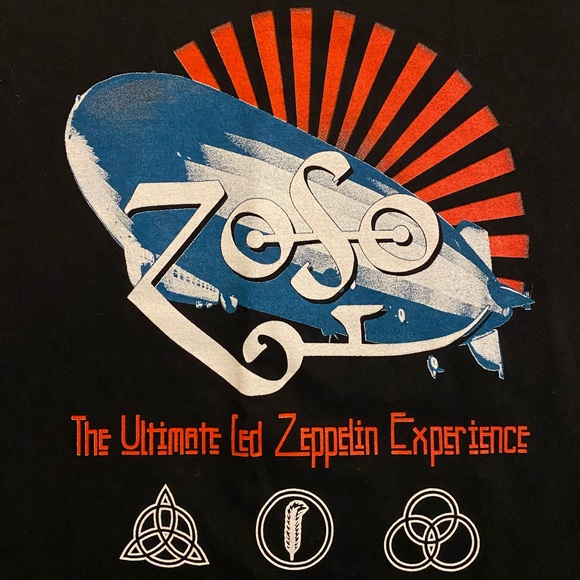 2017 Zoso The Ultimate Led Zeppelin Experience Double Sided Tour Shirt - Picture 3 of 6